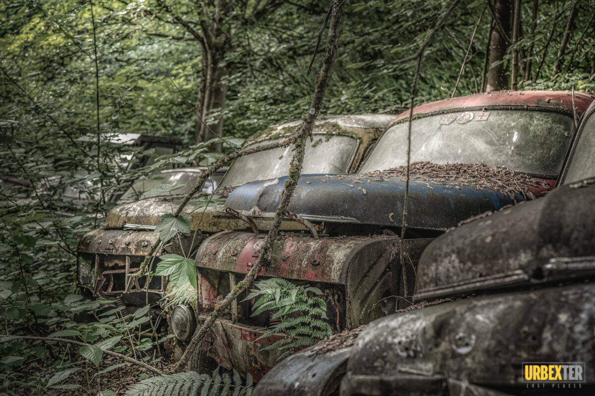 URBEXTER - Lost Place Fotografie - Since 2015 | Der Volvo Wald: Eine vergessene Welt voller rostiger Schätze in Belgien